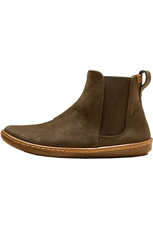 El Naturalista Damen Chelsea Boots Coral, Frauen Stiefeletten,Wechselfußbett,uebergangsstiefel,Schlupfstiefel,flach,Bootee,Forest,36 EU / 3.5 UK