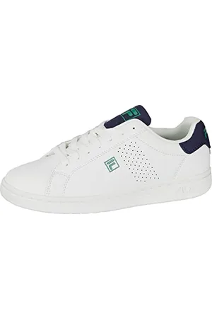 Fila Crosscourt 2 NT Teens Sneaker, White-Medieval Blue, 36 EU Schmal