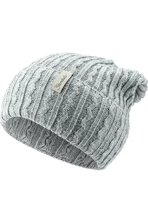 Sterntaler Strickmütze mit Wellen Muster - Lässige Unisex Beanie - Kinder Wintermütze - Mütze mit Umschlag - , 55