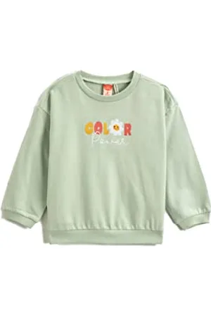 Koton Baby - Mädchen Back Flower Printed Embroidered Detail Brushed Interior Sweatshirt, , 6-9 Monate EU