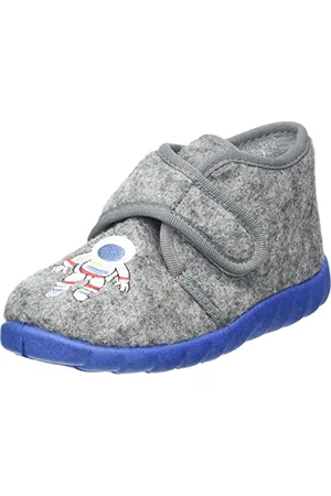 Fischer Graumelierter Kinder-Klett-Hausstiefel