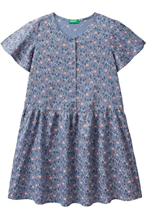 Benetton Mädchen Vestito 43A8CV015 Kleid, , XL