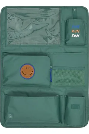 LÄSSIG Autoorganizer Autorücksitzorganizer Rücksitztasche für Auto zum Hängen zusammenklappbar/Car Wrap-to-Go Dark Green