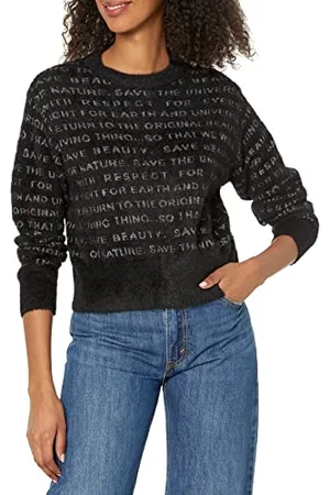 Desigual Damen 2000black JERS_i Wonder 2000 Black Pullover Sweater, , L EU