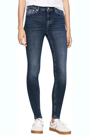 Tommy Hilfiger Damen Jeans Hose Nora Skinny Fit, Blau ( Dark), 34W/28L