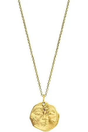 Engelsrufer Damen-Halskette mit Sonne Mond und Sterne-Anhänger aus Sterling-Silber in der Farbe , Länge: 42 + 4 + 4cm, ERN-SUNMOONSTARS-G