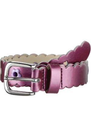Playshoes Mädchen Pu-Gürtel Blumen Lila Hosenträger, , 70 cm