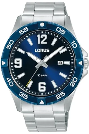 Lorus Herren Analog Quarz Uhr mit Edelstahl Armband RH989QX9