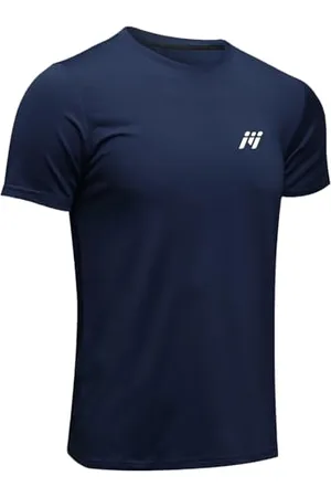 MEETWEE Sportshirt Herren, Laufshirt Kurzarm Mesh Funktionsshirt Atmungsaktiv Schnelltrocknend Sports Gym Shirt Trainingsshirt für Männer Sommer