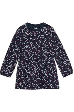 QS by s.Oliver Mädchen 2152386 Sweatkleid Mit Allover Print, , 128 EU