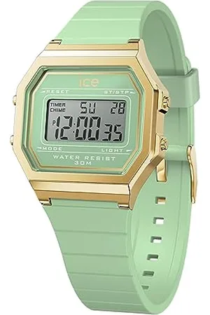 Ice-Watch ICE digit retro Lagoon green - Grüne Damenuhr mit Plastikarmband - 022060 (Small)