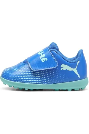 PUMA Unisex Baby Future 7 Play TT V Inf Soccer Shoe, Hyperlink Blue-Mint White, 20 EU