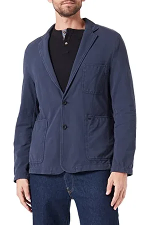 Camel Active Herren Baumwoll-Sakko mit 4-Wege Stretch Abendanzug-Set, Blau, 29