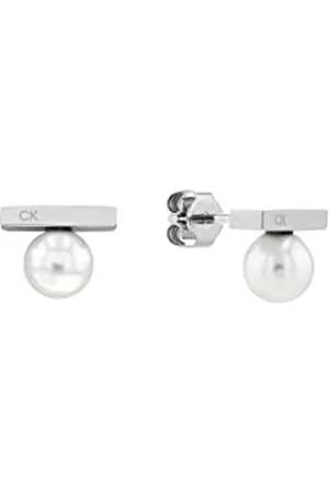 Calvin Klein Perlenohrringe für Damen Kollektion MINIMALIST PEARL aus Edelstahl - 35000178