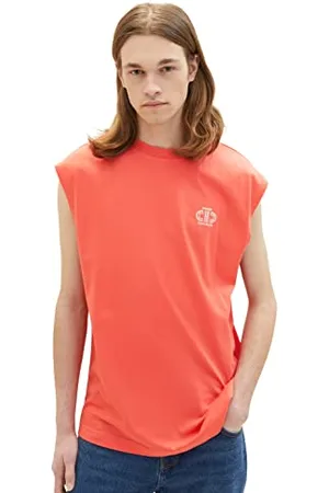 TOM TAILOR Herren 1036450 Relaxed Fit Tanktop, 11042-Plain Red, L