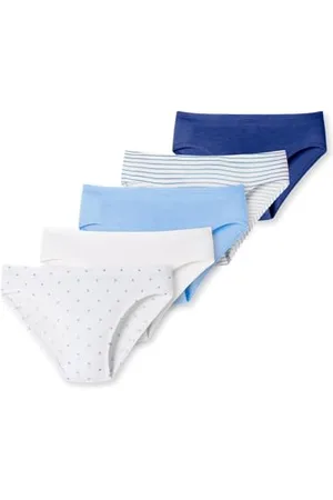 Schiesser Mädchen 5 Pack Slips Unterhosen-95/5 Organic Bio Baumwolle-Größe 92 bis 140 Unterwäsche, , 98 (5er Pack)