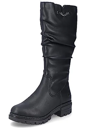 Rieker Damen Winterstiefel 76891, Frauen Stiefel,uebergangsstiefel,uebergangsschuhe,Winterboots,Outdoorschuhe,warm,Boots,schwarz (00),37 EU / 4 UK