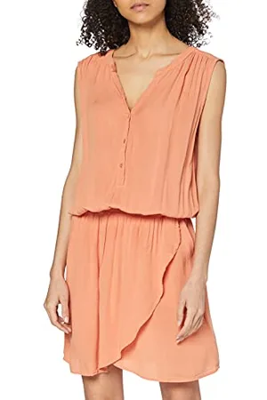 SPARKZ COPENHAGEN SPARKZ Damen Tarita Short Dress Kleid, Orange (Terracotta), 40 (Herstellergröße: X-Large)