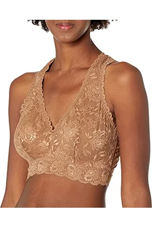 Cosabella Damen Say Never Curvy Racie Racerback Bralette Plunge-BH, Durchsichtig, , Large