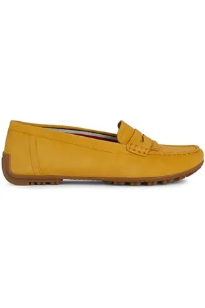 Geox Damen D KOSMOPOLIS + Grip Moccasin, Yellow, 37.5 EU