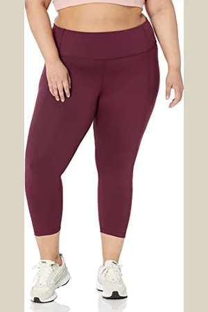 Amazon Damen Formende Leggings mit mittelhoher Taille in Capri-Länge und Übergröße von Build Your Own Studio (zuvor Core 10), , XXL Große Größen