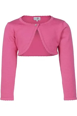 happy girls ® Mädchen Bolero Strickjacke, Größe:152, Präzise Farbe:Pink