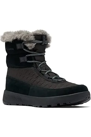 Columbia Slopeside Peak Luxe wasserdichte Schneestiefel für Damen, Schwarz (Black x Graphite), 37 EU