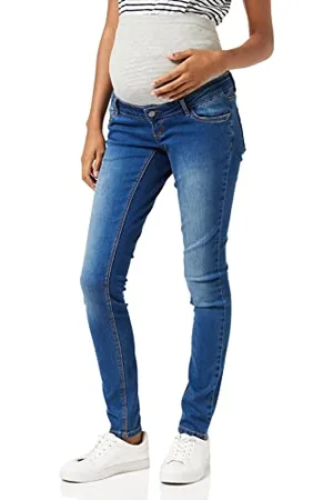Mama;licious Damen Mllola Slim Blue Jeans Noos B. Umstandshose, , 30W / 32L EU
