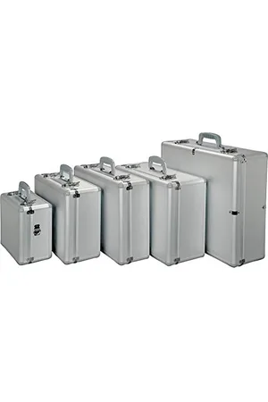Alumaxx 45137 Multifunktionskoffer Stratos III, Piloten Koffer Aluminium, Aktenkoffer Alu, Fotokoffer mit Polsterschaum, Pilotenkoffer ca. 46 cm, , Koffer 46 × 36,5 × 14 cm