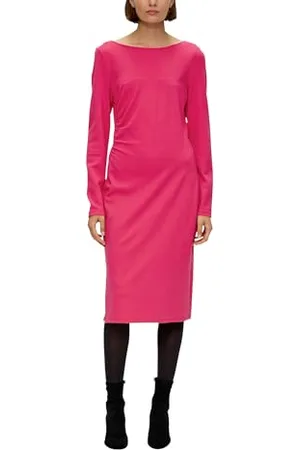 QS by s.Oliver Jerseykleid aus Viskosemix pink 42
