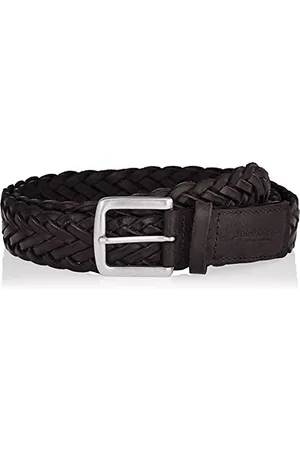 Marc O’ Polo Marc OߴPolo Herren Gürtel geflochten aus Leder, Schwarz (Black), 100