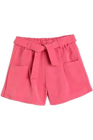 Koton Girls Shorts Belt Detail Pockets Elastic Waistband Modal Fabric