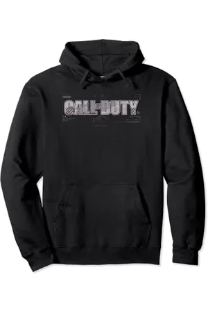 Call of Duty Classic Game Logo Seen Through Visor Pullover Hoodie