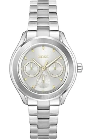 HUGO BOSS Multi Zifferblatt Quarz Uhr für Damen Kollektion LIDA mit Silbernes Edelstahlarmband - 1502747