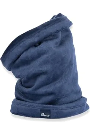 chicco Écharpe Enfants en Velours Côtelé, Fait en Italie, Unisexe - pour Filles et Garçons, Bleu, M