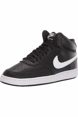 Nike Damen Court Vision Mid Sneaker, Black/White, 40 EU