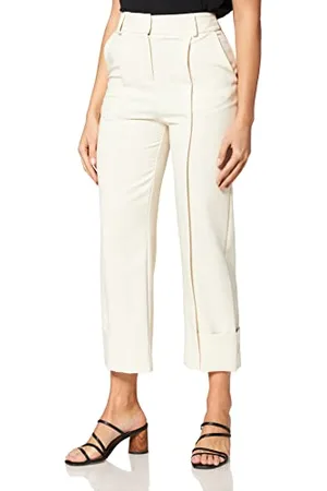İpekyol Womens Ankle Length Pleated Trousers Pants, , 42