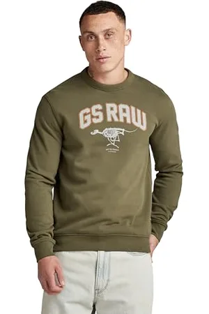 G-Star RAW Herren Skeleton Dog Graphic Sweatshirt, , XXL