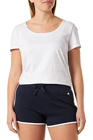 Champion Damen Legacy American Classics Soft Cotton 1x1 Rib Small C-Logo Badehose, Blu Marino, XXL