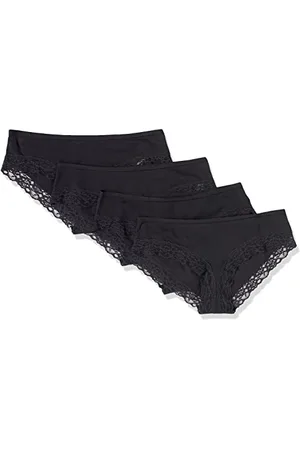 Amazon Damen Hipster-Unterwäsche Baumwolle und Spitze, 4er-Pack, , 36