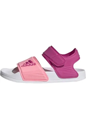 adidas Adilette Sandals RUTSCHEN, Lucid Fuchsia/Beam Pink/Pulse Mint, 39 1/3 EU