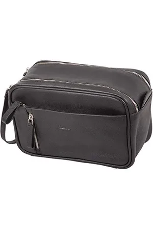 Alassio 47036 Kulturtasche Salina, Kulturbeutel aus Echtleder, Reisetasche für Herren und Damen mit Reißverschluss Hauptfach, Waschtasche in , Kosmetiktasche ca. 16 x 24,5 x 12 cm