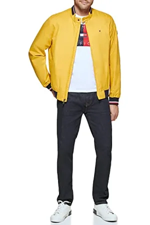 Tommy Hilfiger Herren Lightweight Varsity Rib Knit Bomber Jacket Shell-Jacke, , XXL