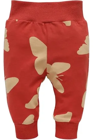 Pinókio Leggins Imagine, rot Schmetterlingsmuster, Mädchen 62-122 (122)