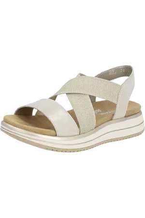 Remonte Damen D1J50 Sandale, Muschel/beige-Gold / 90, 40 EU