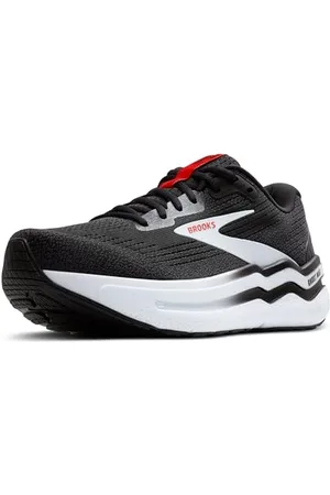 Brooks Herren Ghost Max 2 Sneaker, Black/White/Fiery Red, 45.5 EU