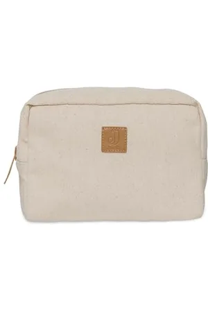 Jollein Twill Windeltasche - Natural - Windeletui - Leinen Look - Kosmetiktasche - Organizer