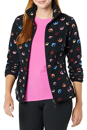 Amazon Disney | Marvel | Star Wars | Princess Damen Polarfleece-Jacke mit durchgehendem Reißverschluss und Stehkragen, , XS