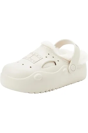 Tommy Hilfiger Damen Hausschuhe Freedom Mule Plüsch, (Bleached Stone), 35/36