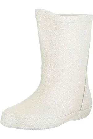 CeLaVi Unisex-Kinder Wellies with Glitter Gummistiefel, Silver,27 EU